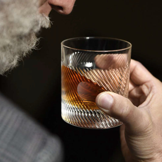 Imprint Hand-Cut Italian Crystal Whiskey Glass