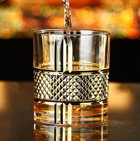 Elegante Italiaanse Kristallen Whiskeyglas (Geschenkset van 2)