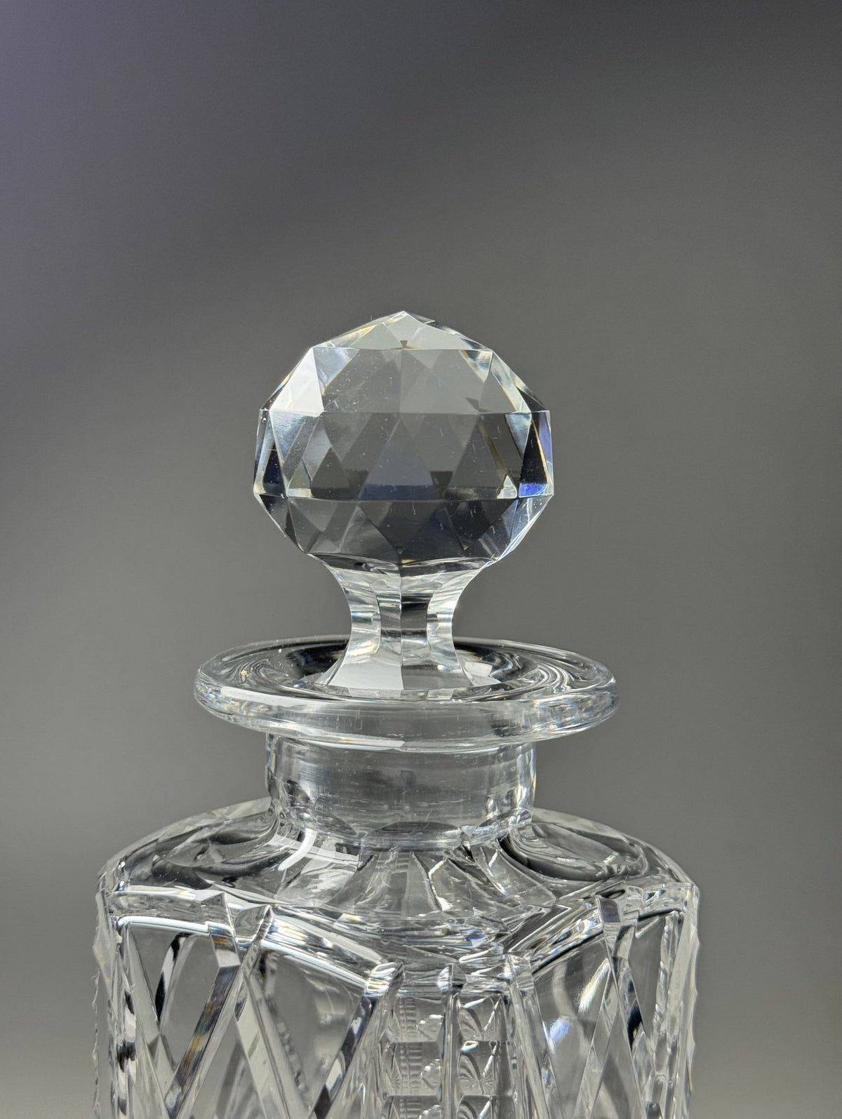 Antique Hand-Cut Crystal Decanter | Val Saint Lambert (c. 1908)