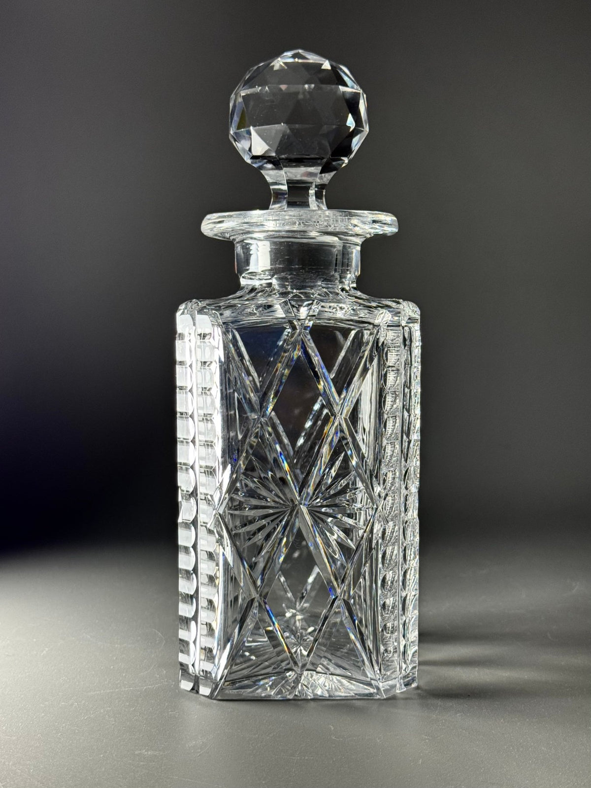 Antique Hand-Cut Crystal Decanter | Val Saint Lambert (c. 1908)