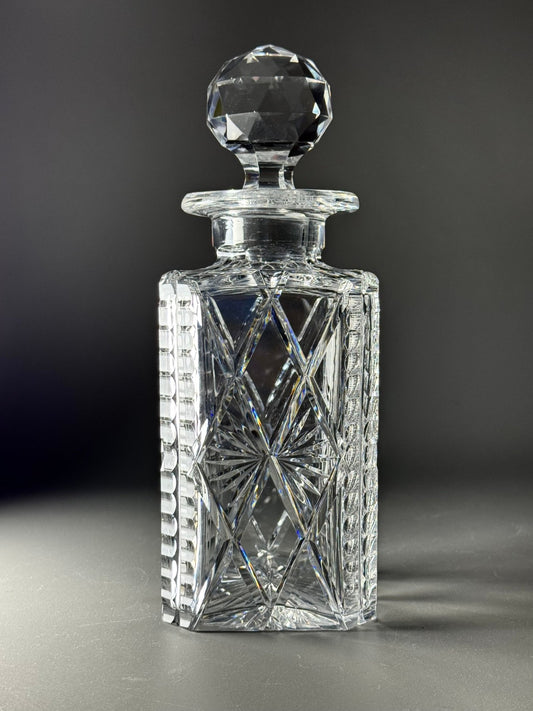 Antieke Handgeslepen Kristallen Karaf | Val Saint Lambert (ca. 1908)