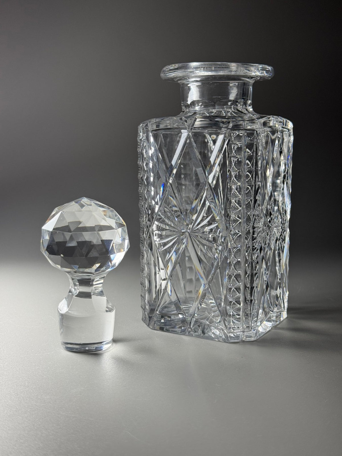 Antique Hand-Cut Crystal Decanter | Val Saint Lambert (c. 1908)