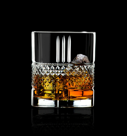 Elegante Italiaanse Kristallen Whiskeyglas (Geschenkset van 2)