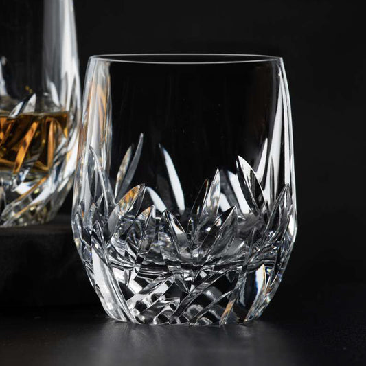 Handgemaakte Italiaanse Fenice Whiskey DOF Tumbler Da Vinci Prestige (Geschenkset van 2)