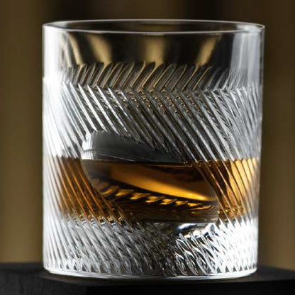 Imprint Hand-Cut Italian Crystal Whiskey Glass
