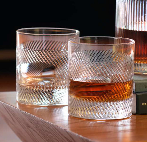Imprint Hand-Cut Italian Crystal Whiskey Glass