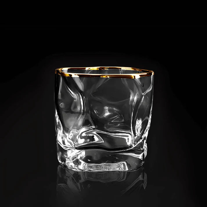 Mondgeblazen Loodvrije Japanse Kristallen Whiskeyglazen (Geschenkset van 2)