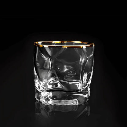Mondgeblazen Loodvrije Japanse Kristallen Whiskeyglazen (Geschenkset van 2)