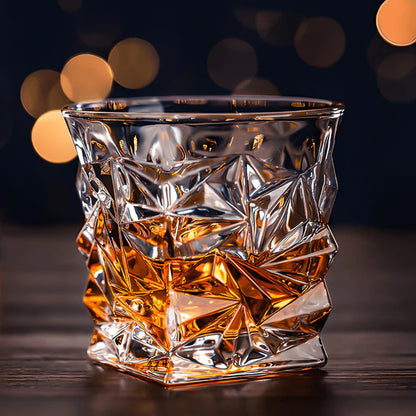 Verzwaard Japans Kristallen Whiskeyglas (Geschenkset van 2)
