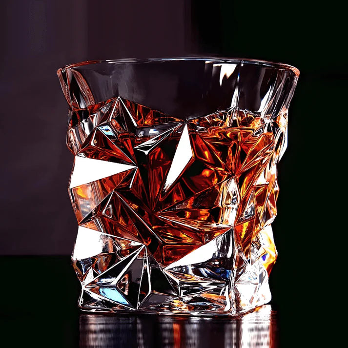 Verzwaard Japans Kristallen Whiskeyglas (Geschenkset van 2)