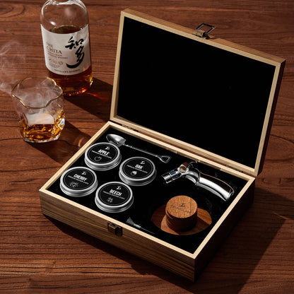 Premium Whiskey Rooker Kit met Torch & Houtsnippers