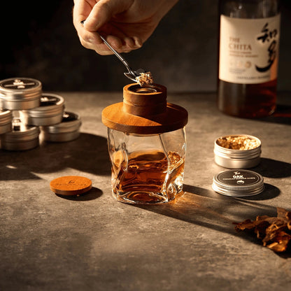 Premium Whiskey Rooker Kit met Torch & Houtsnippers